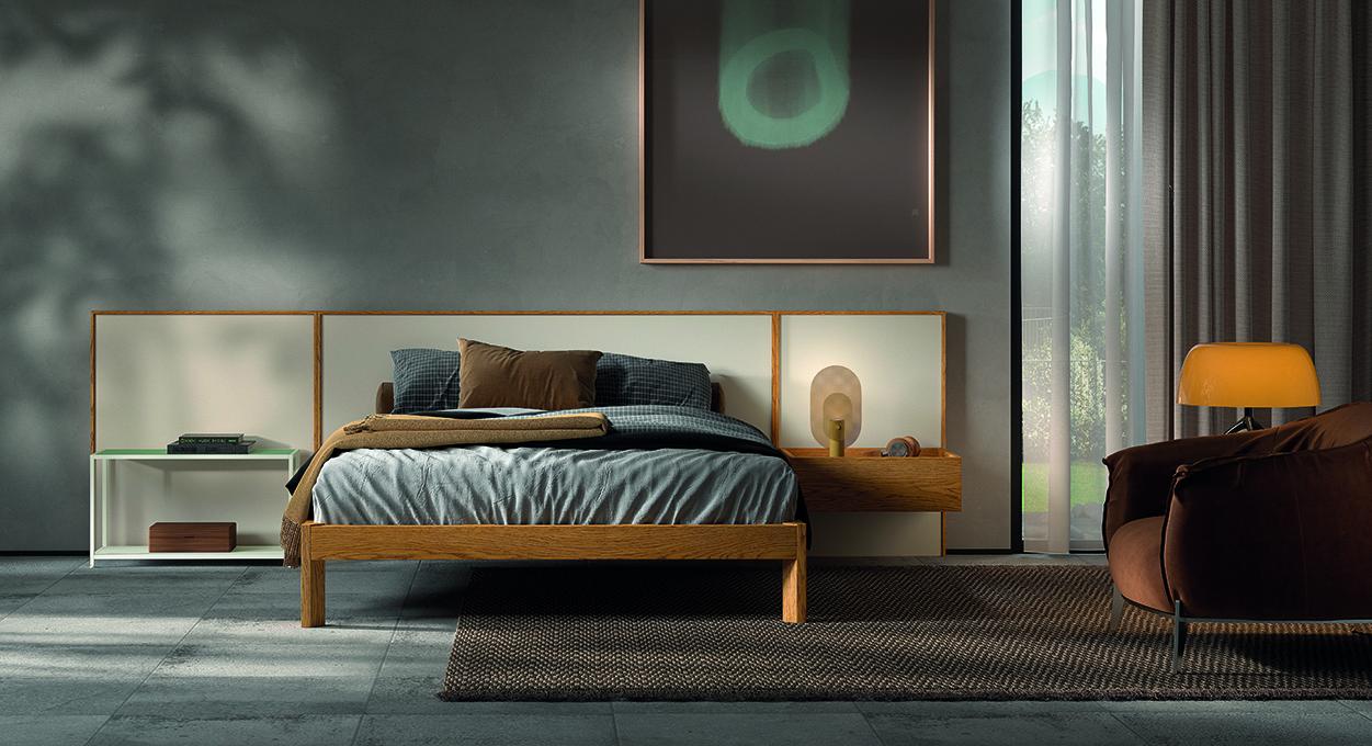 Cama doble Hipnos de Arlex. Muebles de diseño.